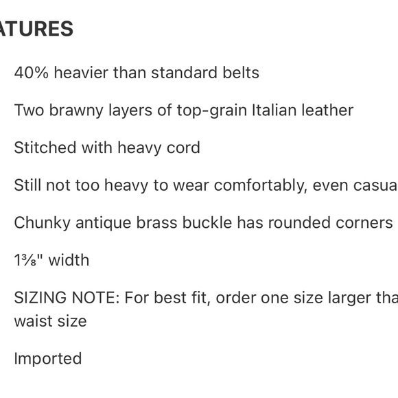 Duluth Trading Co Mens Brown Belt 50” 3X NEW - Picture 5 of 5